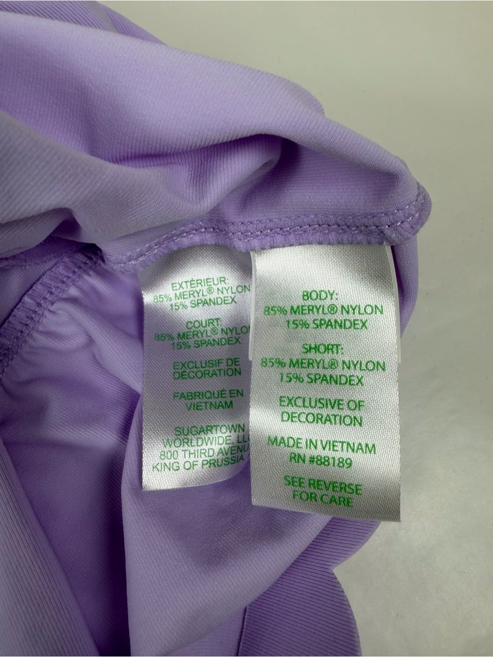 Lilly Pulitzer UPF 50+ Luxletic Miesha Scallop Skort XS Lilac Purple - Picture 8 of 9